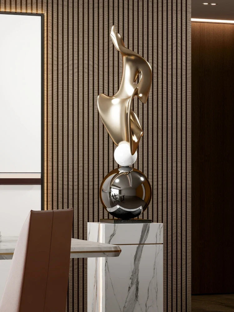 Statue géométrique luxueuse moderne ✨