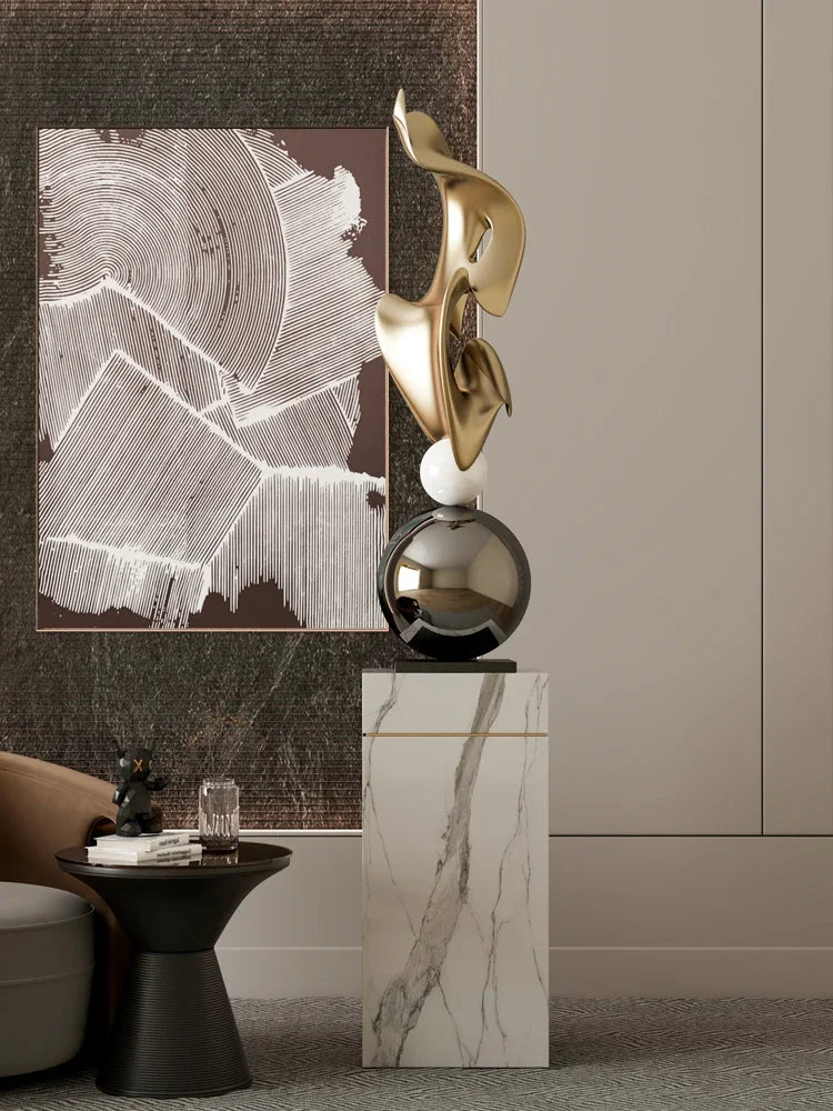 Statue géométrique luxueuse moderne ✨