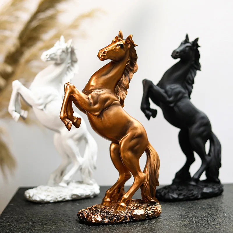 Statue cheval résine 🐴✨
