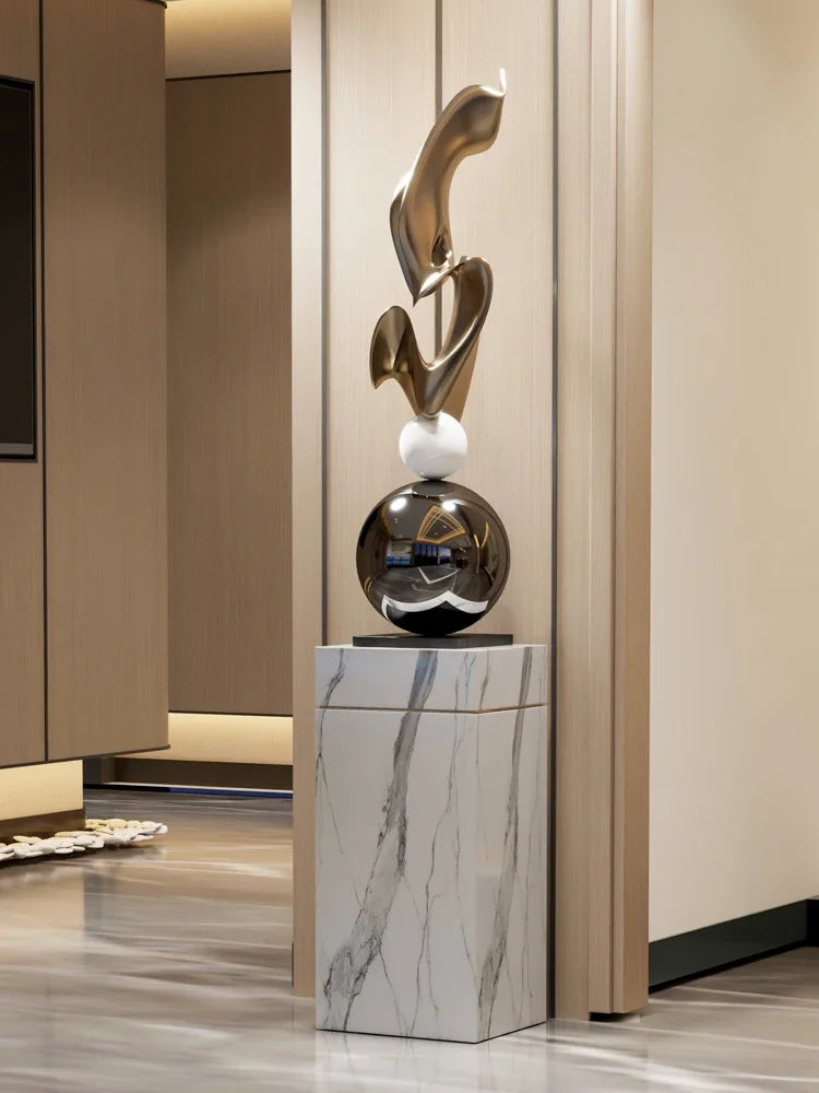 Statue géométrique luxueuse moderne ✨