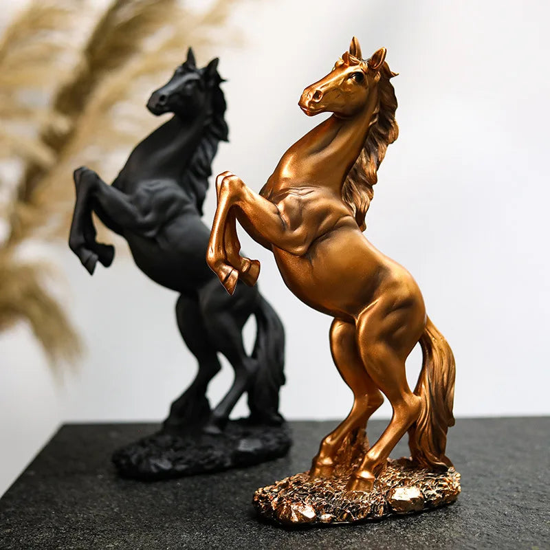 Statue cheval résine 🐴✨