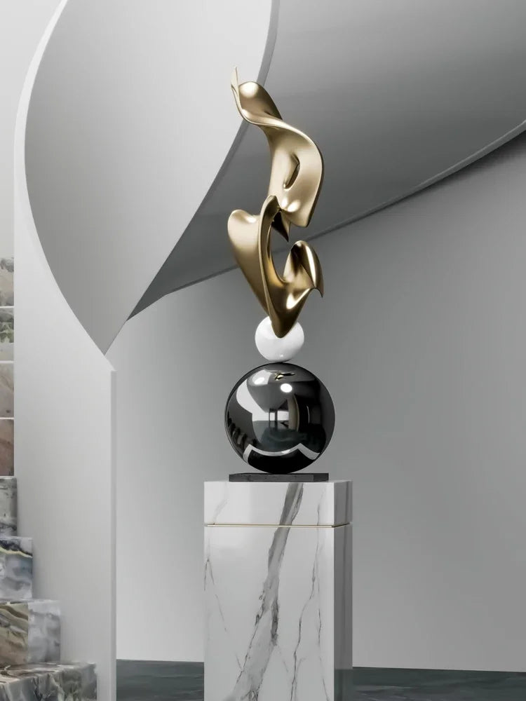 Statue géométrique luxueuse moderne ✨